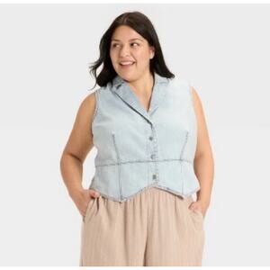 Denim Vest Ava & Viv